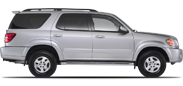 Vehicle in session - 2002 Toyota Sequoia SR5 2wd  Silver Sky