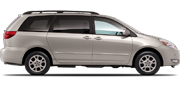 Vehicle in session - 2008 Toyota Sienna XLE AWD  Arctic Frost