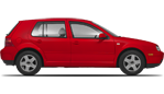 Vehicle in session - 2000 Volkswagen Golf GLS TDi  Red
